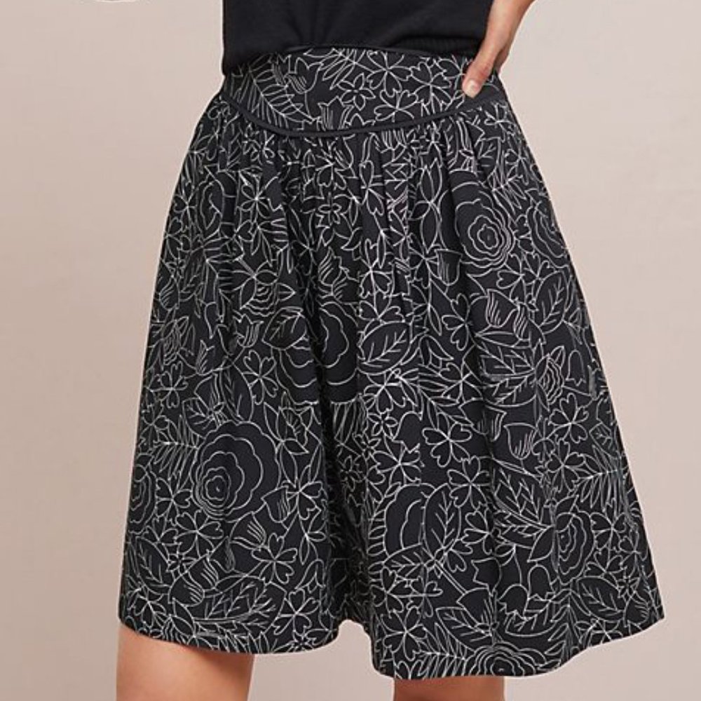 Anthropologie Colloquial A-Line Skirt